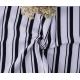 Pure Cotton Striped Knit Fabric 175cm 185gsm Soft Sweatshirt Cloth