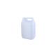 Tamper White Plastic Jerry Can Enclosed 38mm Integrated Top Handle Flat Sides