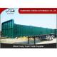 Customized Side Guard 40Feet 2 Axle Side Wall Semi Trailer With Double Tyres