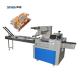 Multi Pieces Square Biscuits Trayless Automatic Pillow Packaging Machine With Feeders