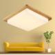 Nordic wood square LED celling lights wood color modern minimalist Chinese ceiling lights(WH-WA-33)