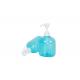 Shampoo Pump Bottle Plastic Dispenser Bottle 500ml Blue PET Round Lotion Hand Soap