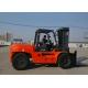 4 wheel Diesel Engine Forklift , Full Automatic Stepless Speed Adjustable Heavy Duty Forklifts