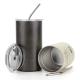 Factory Wholesale Double Wall Steel Vacuum Insulated Tumbler Thermos Travel Mugs with Lid