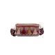 FASHION CHINESE NATIONAL STYLE WIDE SHOULDER STRAP PILLOW BAG CROSSBODY BAG STRIPED SHOULDER BAG WOMEN'S BAG