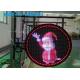 Remote Control Outdoor Led Display Boards P4.68 Waterproof Round Shape Sign