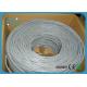 4 Pairs CCTV Cat5e Lan Cable , Ethernet Network Cable With Grey PVC Jacket