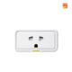 Tuya Smart WiFi Socket 16A Plug with Timing, Power Monitoring, Alexa & Google Home Compatibility, Smart Life App for Smart Home