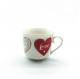 Colorful 300ml 10Oz Ceramic Coffee Mugs , Fine Bone China Coffee Mugs