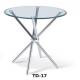 Modern round glass coffee furniture table