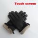 Durable Wool Warm Lined Leather Gloves Touch Screen Women Ladies Imitation