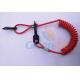Hot Selling Solid Red Elastic Kill Swith w/Hand Grips Key Floating Lanyard