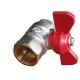 1/2inch Butterfly Handle Ball Valve Copper Ball Valve Dn15-Dn50  For Gas