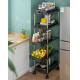 5 Tiers Freestanding Kitchen Rack , Kitchen Storage Cart For Vegetable ODM