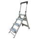 Professional Aluminium Folding Step Stool With Handle And Tool Tray 4 Steps