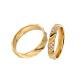 Crisscross Overlapping 18k Yellow Gold Ring Pairs For Couples