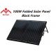 Suitcase Foldable Solar Panel 100W Black Frameweather Resistance Aluminium Fittings