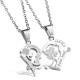 New Fashion Tagor Jewelry 316L Stainless Steel couple Pendant Necklace TYGN015