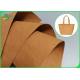 Washable Good Flexibility 0.55mm Kraft Paper Fabric For Recyclable Wallet Making