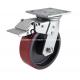 Heavy Duty Plate Brake TPU Caster 7026-86T for Industrial Applications