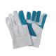 LC2036 Reinforced Palm Cow Split Leather Welding Gloves with Three Ribs Back