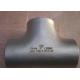 SCH80S Stainless Steel Pipe Tee Fittings SS321 A403 WP304 Stainless Steel Equal Tee