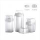 Square Double Wall 15ml 30ml 50ml Cosmetic Airless Pump bottle in Recyclable PP material