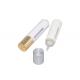 Empty Rose Gold Unique White CBD Cosmetic Luxury Skincare Hair 15ml Push Button Plastic Luxury Eye Face  Dropper bottle