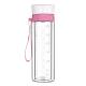 High Borosilicate Glass Water Bottle With Scale BPA Free Heat Resistant