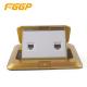 Electrical Mounted Internet  RJ45 Floor Outlet Socket Cat 6 Network With Color Box