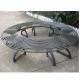 Metal Cast Iron Round Tree Benches Backless For Garden Street Campus