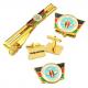Custom Bow Tie Clips Gold Plated Alloy Antique Personalised Tie Bar