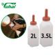 2L/3.5L Milk Feeding Bottle For Calf With Teat, Cow Feeder For Dairy Farm