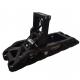 JEEP Compatible Black Anodized Foot Rest Pegs for Easy Installation on Climbing Doors