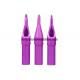 Purple Disposable Tattoo Gun Tips Different Size Matching With Tattoo Machines