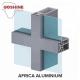 windows and doors wall aluminium extrusion profiles accessories for West Africa