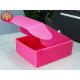 Lightweight Pink Custom Corrugated Plastic Boxes Printable