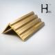 ISO9001 Width 55mm Brass Safety Step Nosing For Hotel Decoration