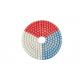 Round Shape Diamond Resin Polishing Pads Wear Resistance Three Color In One