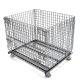 Collapsible Wire Mesh Cage Pallet Racking Heavy Duty Warehouse Rack