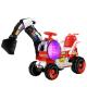 2023 Children's Electric Toys Excavator Engineering Ride On Car for Kids Plastic Yellow