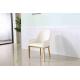 Nordic Padded Dining Room Chairs SS Leather Negotiation Dining Room Lounge Chairs White