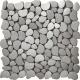 Skid Pebble Design Metal Backsplash Tiles , 2x2 Metal Accent Tiles For Home Decoration