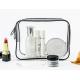 OEM Clear PVC Cosmetic Bag , Plastic Makeup Storage Bag With Logo Printing