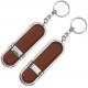 OEM Keychain Leather Usb 2.0 Stick Data Storage Flash Drive with 25MB/sec Read Speed