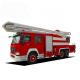 Howo 10cbm Aerial Ladder Fire Truck 6*4 10000Liters Emergency Rescue Water Tank