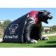 Newest Design Black Bear Inflatable Steamer Engine Sport Tunnel Tent / Inflatable Train Tunnel