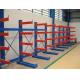 Single / Double Side Warehouse Cantilever Steel Rack Custom Size ISO9001 / SGS