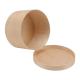 OEM ODM Unfinished Round Wooden Storage Box With Lid Circular Wooden Box