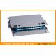 24 Fibre Optic Patch Panel 19 , SC Cable Distribution Box With Cold - rolled Steel Material